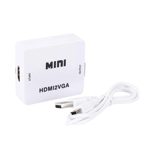 MICROWARE Mini hdmi to vga Cables Adapter Converter Cable Connector Output Port RCA Female Laptop/TV/Monitor/Setup Box