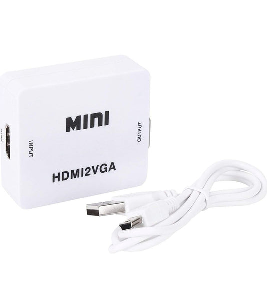 MICROWARE Mini hdmi to vga Cables Adapter Converter Cable Connector Output Port RCA Female Laptop/TV/Monitor/Setup Box