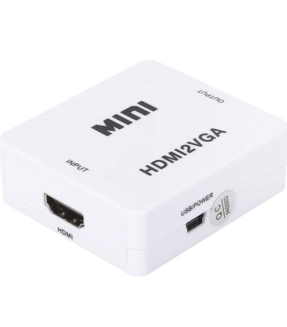 MICROWARE Mini hdmi to vga Cables Adapter Converter Cable Connector Output Port RCA Female Laptop/TV/Monitor/Setup Box