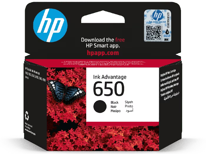 HP 650 Black Original Ink Advantage Cartridge