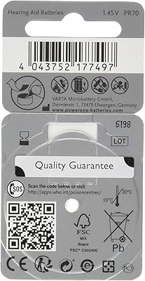 PowerOne P10 Hearing Aid Battery (6 Pcs Pack)