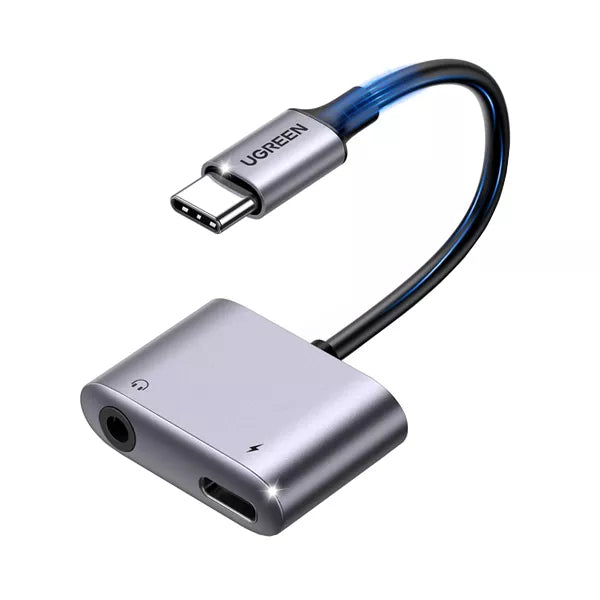 Ugreen 2 Ports USB-C Hub + 3.5mm Audio / UG-CM193-USBC-ADP
