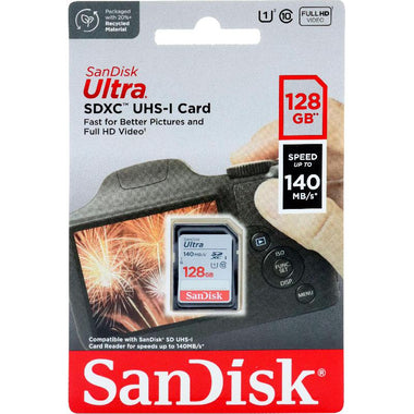 SanDisk Ultra UHS I 128GB SD Card 140MB/s