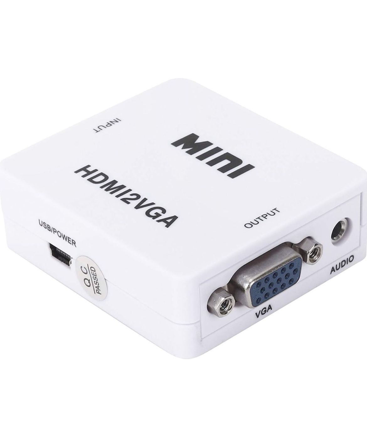 MICROWARE Mini hdmi to vga Cables Adapter Converter Cable Connector Output Port RCA Female Laptop/TV/Monitor/Setup Box