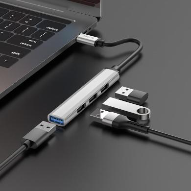 Hoco HB26 4-in-1 Type-C USB hub adapter