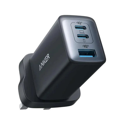 Anker PowerPort III 3-Port Charger | 65W Power Delivery | 2 USB-C & 1 USB-A Ports | GaN II Technology | A2667K14 - Black