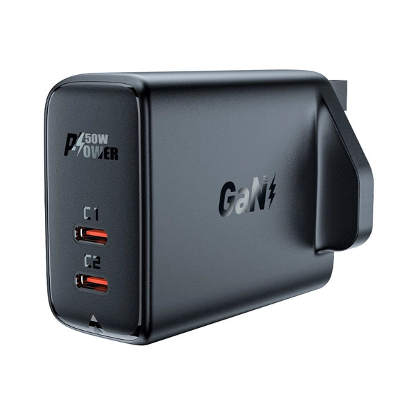 Acefast Fast Charge Wall Charger A32 GaN PD50W (2xUSB-C) UK