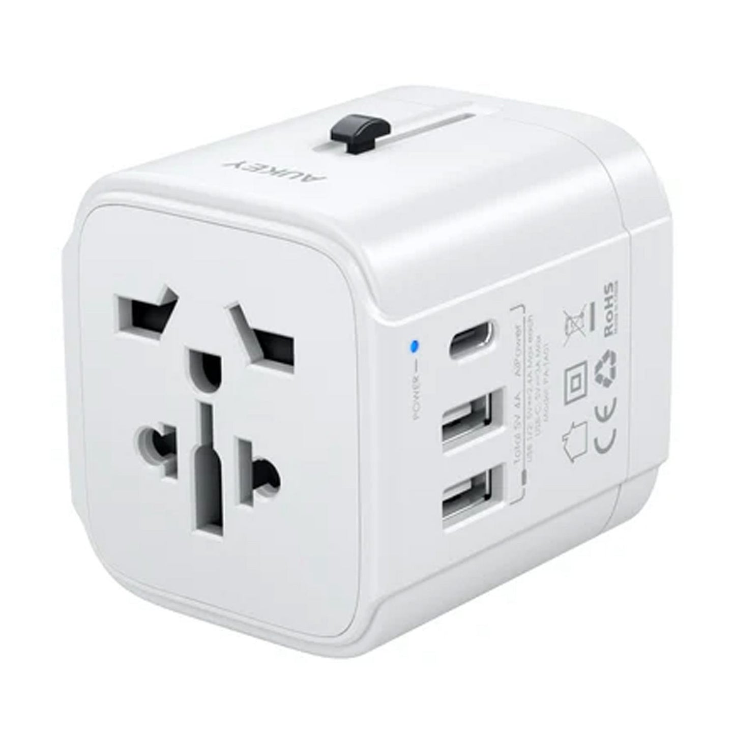 Aukey Minima Travel Mate Universal Adapter with USB ports