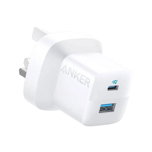 Anker 323 Mobile Charger  33W  PD  Anker 310 USB-C to Lightning Cable (3ft) Included  B2331K21 - White