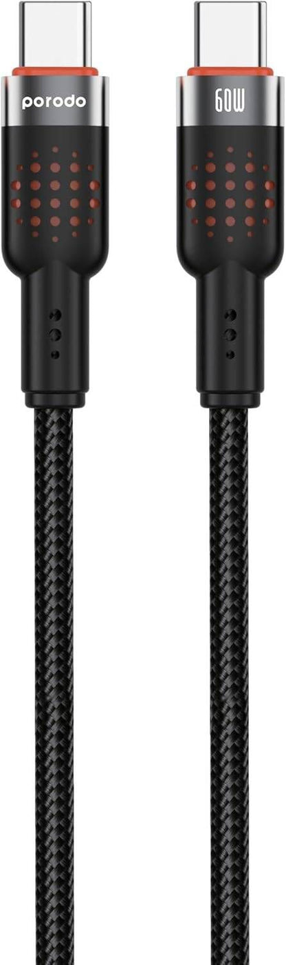 PORODO USB-C to USB-C aluminum braided cable