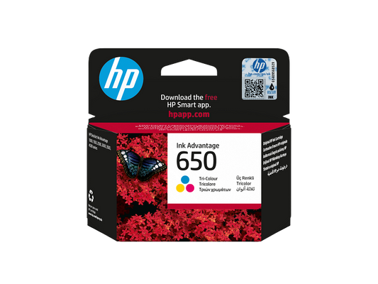 HP 650 Tri-color Original Ink Advantage Cartridge (CZ102AE)