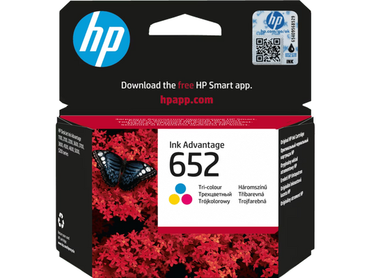 HP 652 Tri-color Original Ink Advantage Cartridge