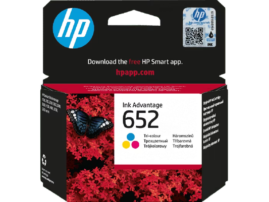 HP 652 Tri-color Original Ink Advantage Cartridge