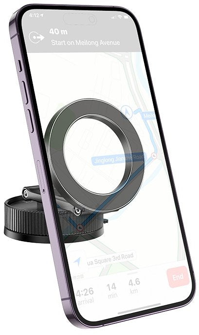 Hoco DCA55 Like two-axis folding car holder, Black