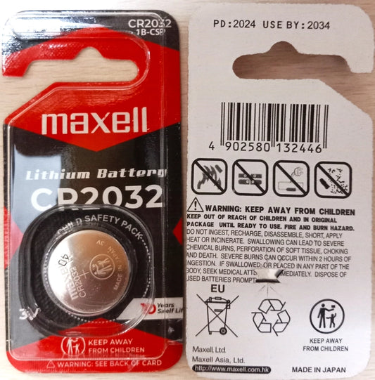 Maxell Cr 2032 3v Lithium Coin Battery (Pack of 1)
