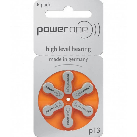 PowerOne P13 Hearing Aid Battery (6 Pcs Pack)