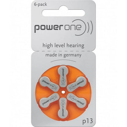 PowerOne P13 Hearing Aid Battery (6 Pcs Pack)