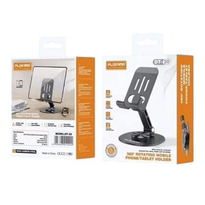 Plokama Dt20 Phone Stand Metal Cell Phone Holder 360 Rotation Iron Cell