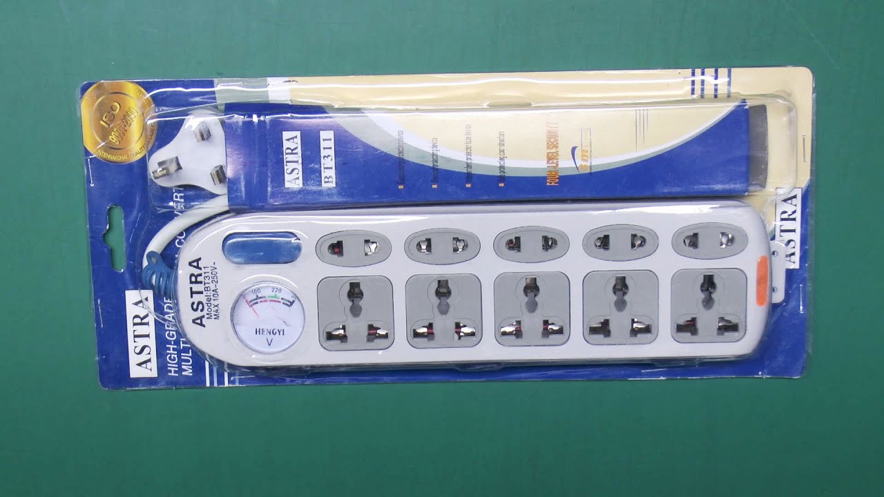 T-ASTRA 5 Port Type A Socket  Power Extension | B51- 5 M