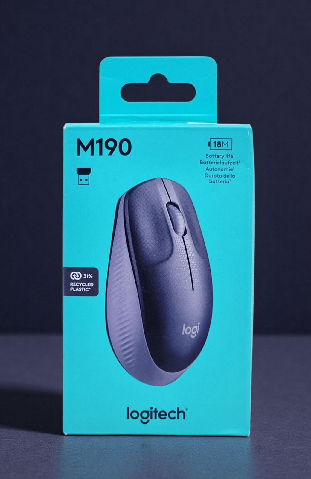 Logitech M190 full-size wireless mouse