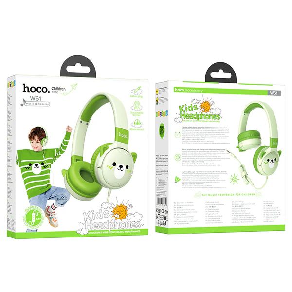 Hoco W61 Voice Children Head-mounted Wired Earphone