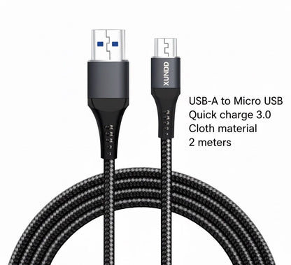 XUNDD Smart data cable micro- Fast charge- 2 meters