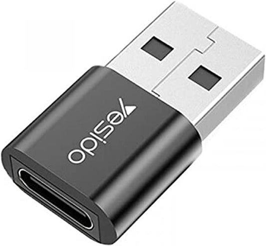 Yesido GS09 Type-C to USB Connector Adapter-Black