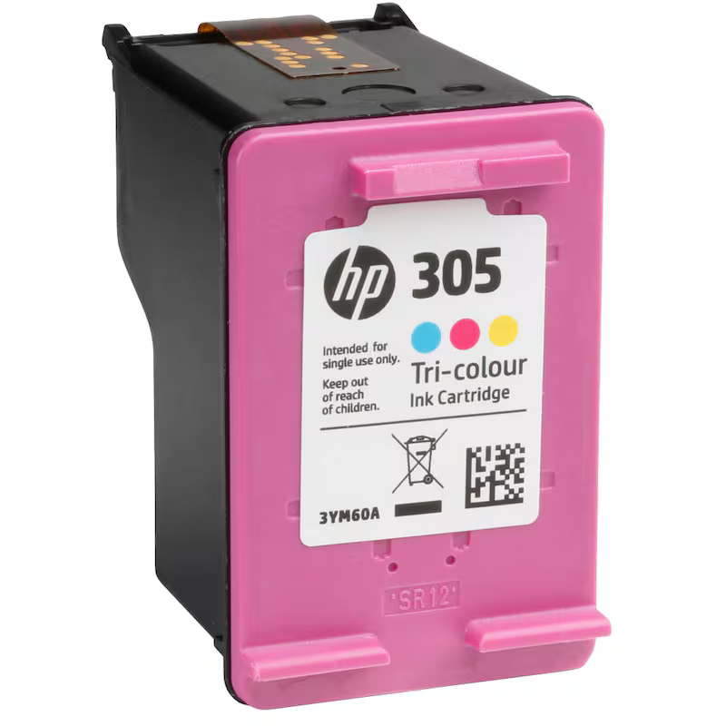 HP ‎‎ 305 Original COLOUR Ink Cartridge , Model : 3YM60AE ABE
