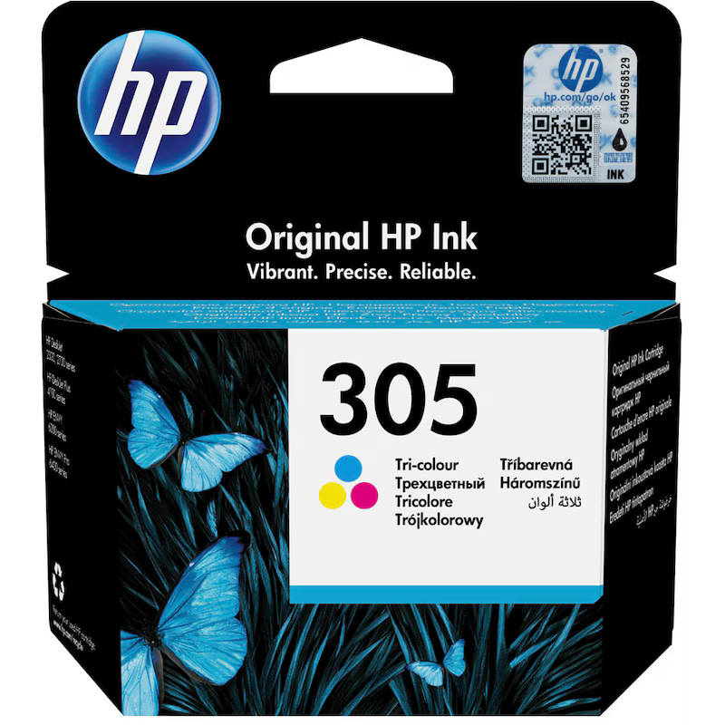 HP ‎‎ 305 Original COLOUR Ink Cartridge , Model : 3YM60AE ABE
