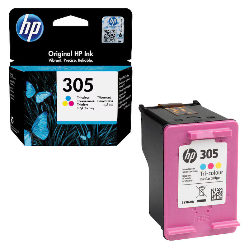 HP ‎‎ 305 Original COLOUR Ink Cartridge , Model : 3YM60AE ABE