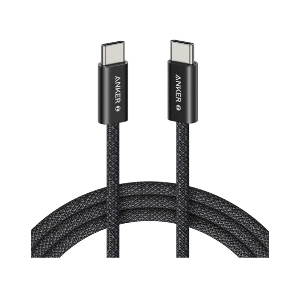 Anker Zolo USB-C to USB-C Braided Cable  240W  3.3 ft (1m)  Fast Charging  A8060H11 - Black