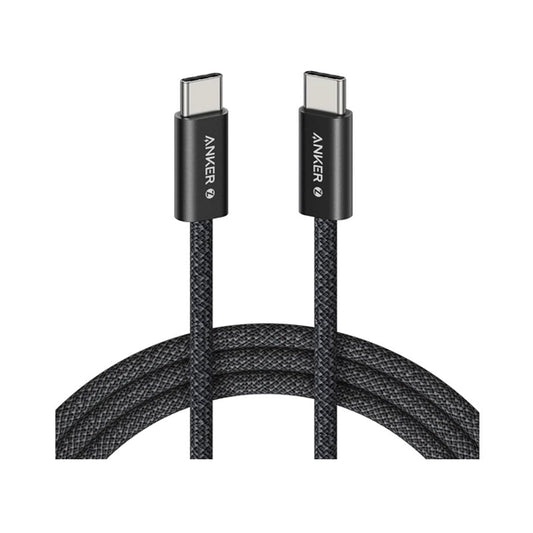 Anker Zolo USB-C to USB-C Braided Cable  240W  3.3 ft (1m)  Fast Charging  A8060H11 - Black