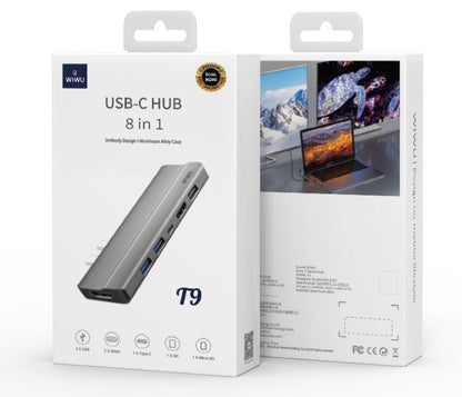 Wiwu T9G 8 In 1 USB-C Hub Alluminum Alloy Case