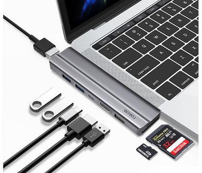 Wiwu T9G 8 In 1 USB-C Hub Alluminum Alloy Case