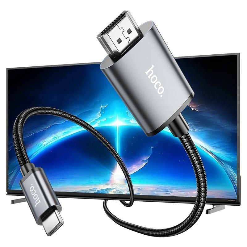 Hoco UA27 USB-C to HDTV HD On-Screen male-to-male cable