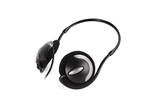 A4TECH HS-24 (Back Neck) Comfortfit Stereo Headphone Mic in Line - Black