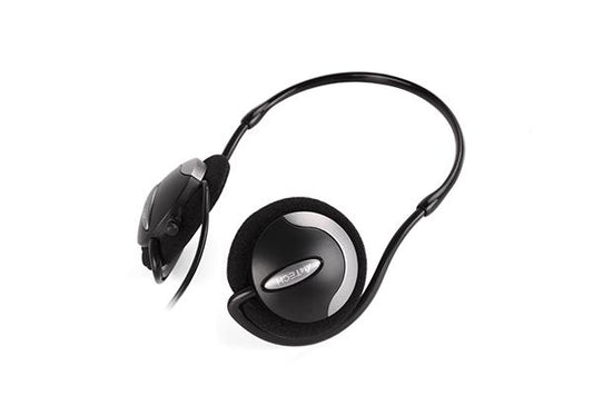 A4TECH HS-24 (Back Neck) Comfortfit Stereo Headphone Mic in Line - Black