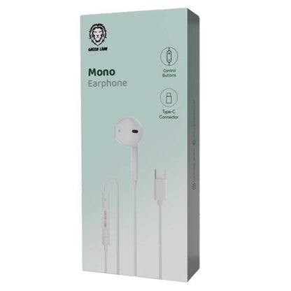 Green Lion Wired Stereo Earphones with Type-C Connector