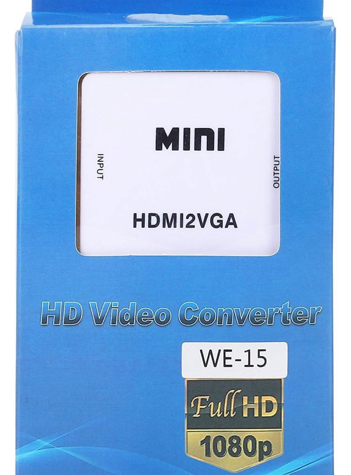 MICROWARE Mini hdmi to vga Cables Adapter Converter Cable Connector Output Port RCA Female Laptop/TV/Monitor/Setup Box