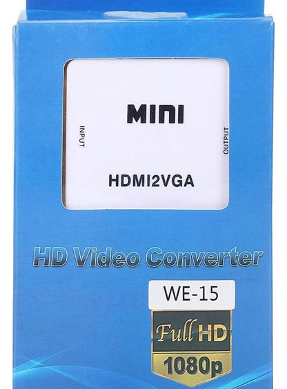 MICROWARE Mini hdmi to vga Cables Adapter Converter Cable Connector Output Port RCA Female Laptop/TV/Monitor/Setup Box