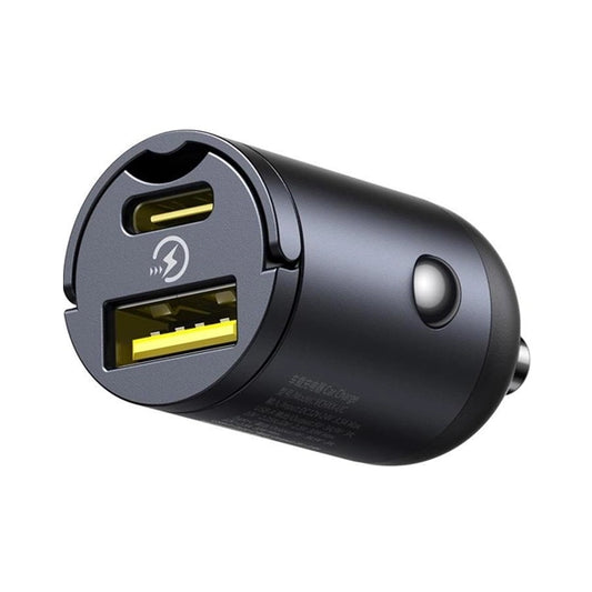 Baseus Tiny Star Car Charger  With Type-C & USB Ports  30W Power